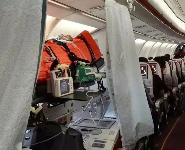 兰考县跨国医疗包机、航空担架